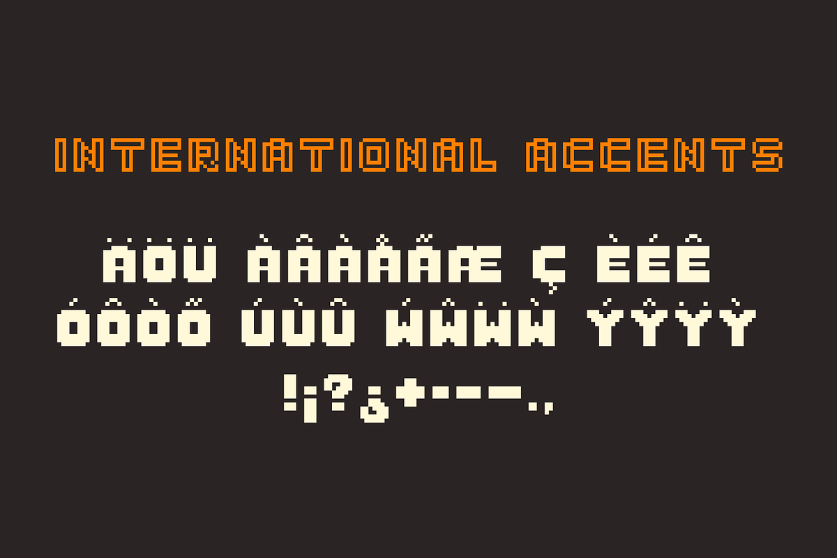 Sabo Pixel Font, a Font by Philippe Moesch (Photo 3 of 4)