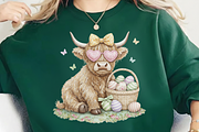 Highland Cow Floral Patchwork PNG, a Graphic by Vector Portal (Thumbnail 1 of 8)