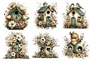 Whimsical Spring Birdhouse Clipart, an Illustration by Daily.Designs (Thumbnail 4 of 8)