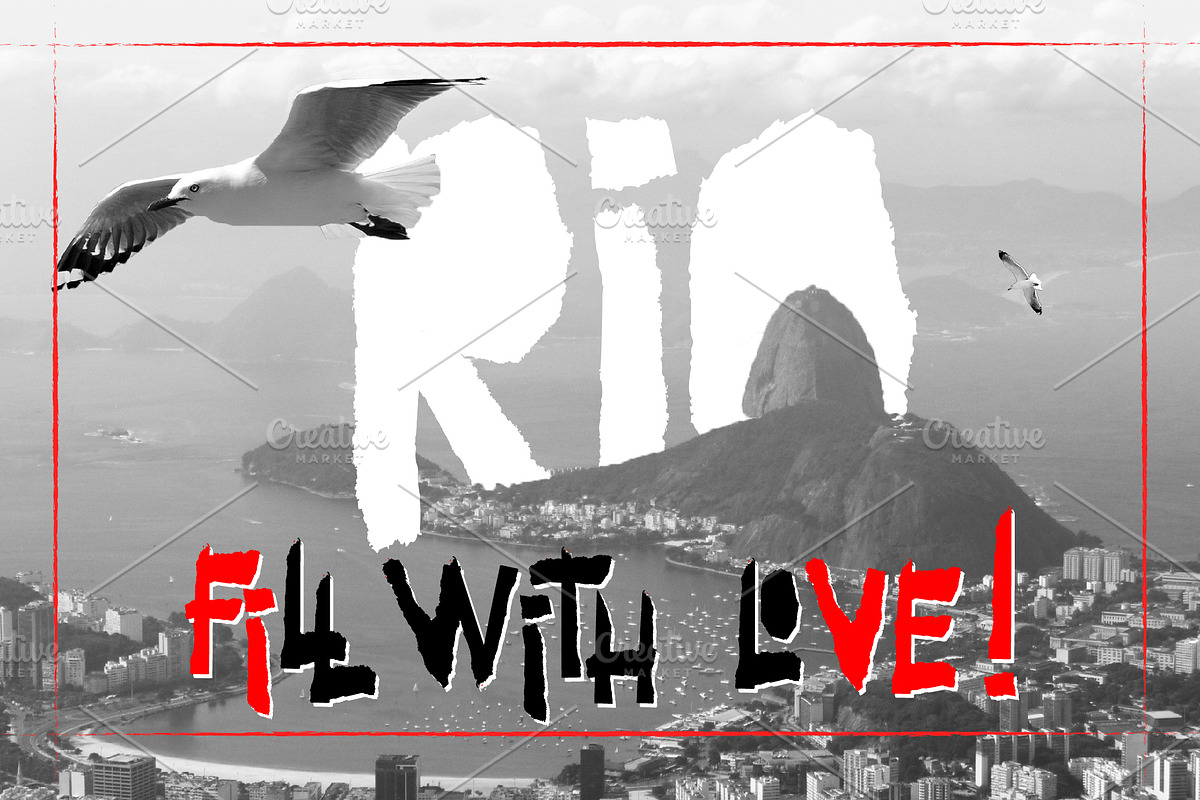 Red-and- Black font preview 4