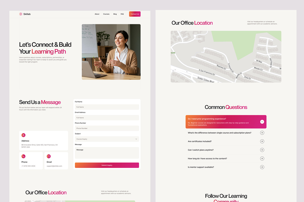 Online Course Website UI Figma, an UI Kit Template by peterdraw (Photo 6 of 7)