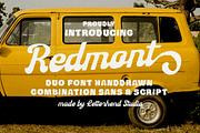 Redmont Retro Font Duo, a Script Font by Letterhend Studio (Thumbnail 1 of 10)