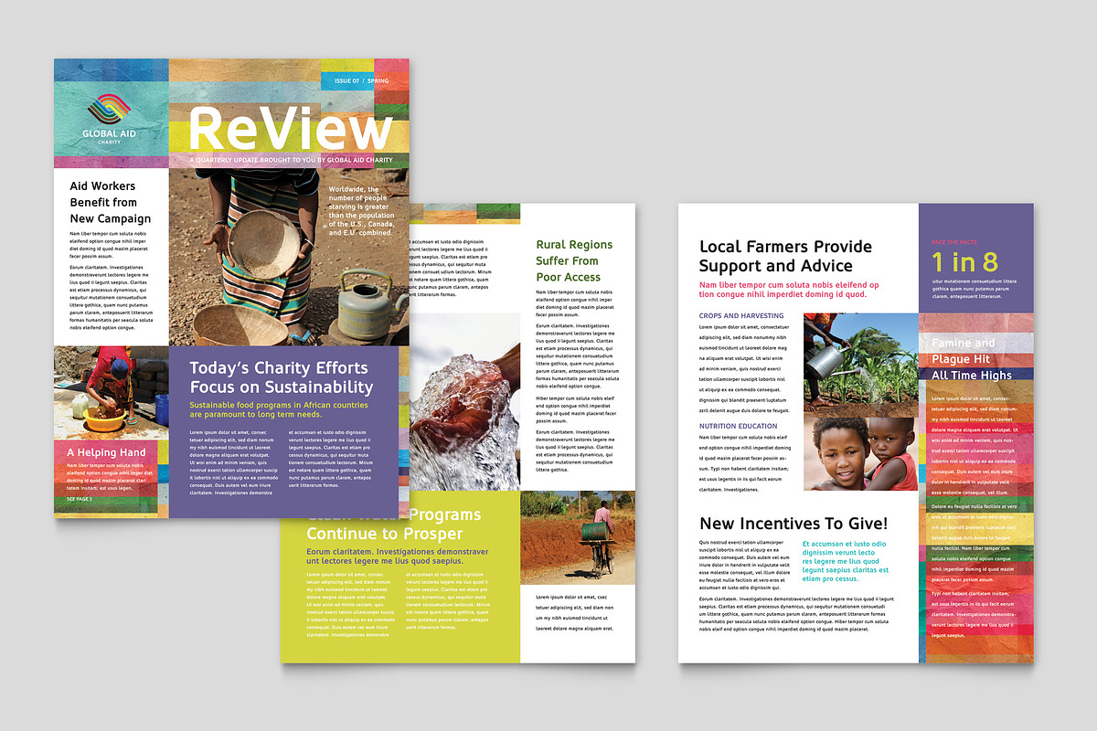 Humanitarian Aid Newsletter Template