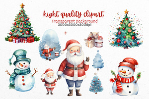 Santa & Friends Clip Art