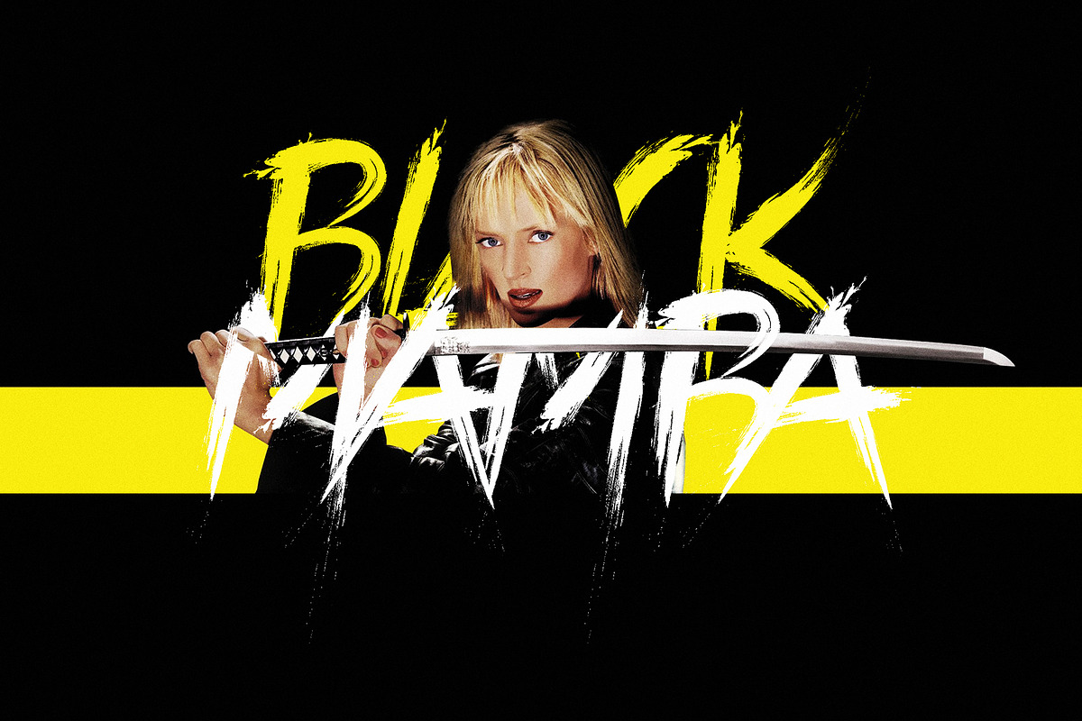 Black Mamba Vol.1 Brush Font preview 3