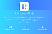 Epic Rainbow UI Kit Sketch + PSD, an UI Kit Template by EpicShop (Thumbnail 1 of 4)
