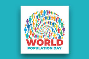 World Population Day banner template, a Social Media Template by nandinigraphics (Thumbnail 3 of 4)