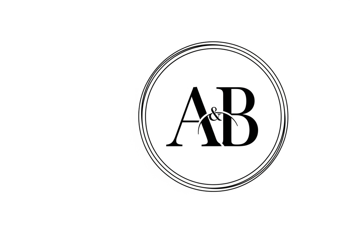 couple initial circle monogram, an Illustration by Amazin_art (Photo 3 of 31)