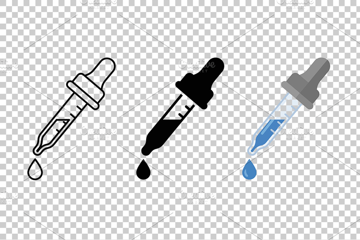 Medical Dropper Vector Icon Set, an Object Graphic by Artonix (Photo 3 of 3)
