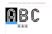 Deux inline, a Sans Serif Font by Studio Dot by dot (Thumbnail 6 of 6)