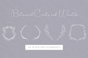 Botanical Crests and Wreaths, a Decorative Illustration by Bbooth88 (Thumbnail 1 of 6)