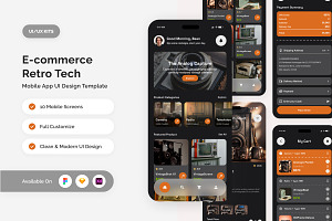 NeverOld - Retro Tech E-commerce UI, an App Template by twinstd