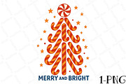 Merry and Bright Tree PNG, an Illustration by DreamPrint404 (Thumbnail 1 of 7)