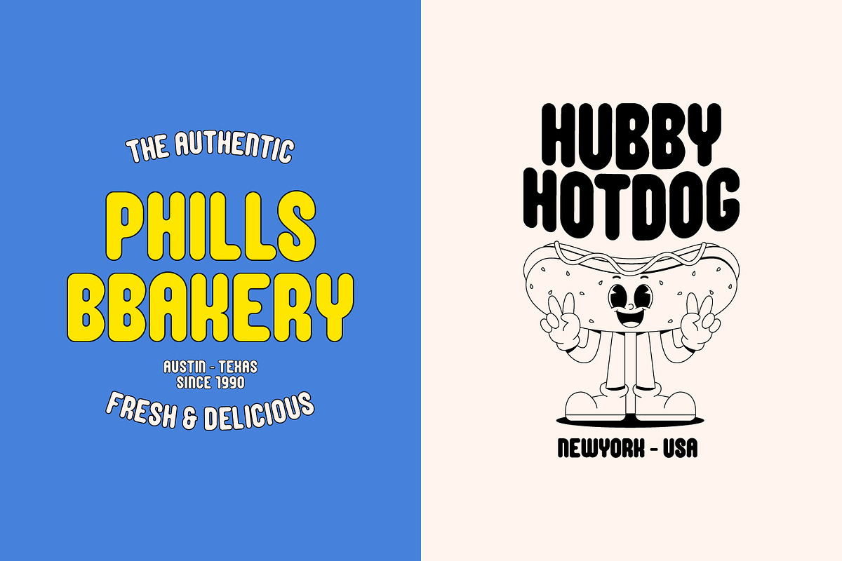 Monom - Retro Playfull Font, a Sans Serif Font by Dikas Studio (Photo 4 of 10)