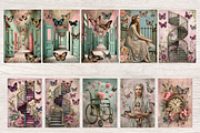 ASYLUM JUNK JOURNAL PAGES, a Person Illustration by Daring Digies (Thumbnail 3 of 9)