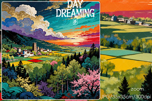 Dreamy Tibetan Watchtower, a Decorative Illustration by yahu88studio