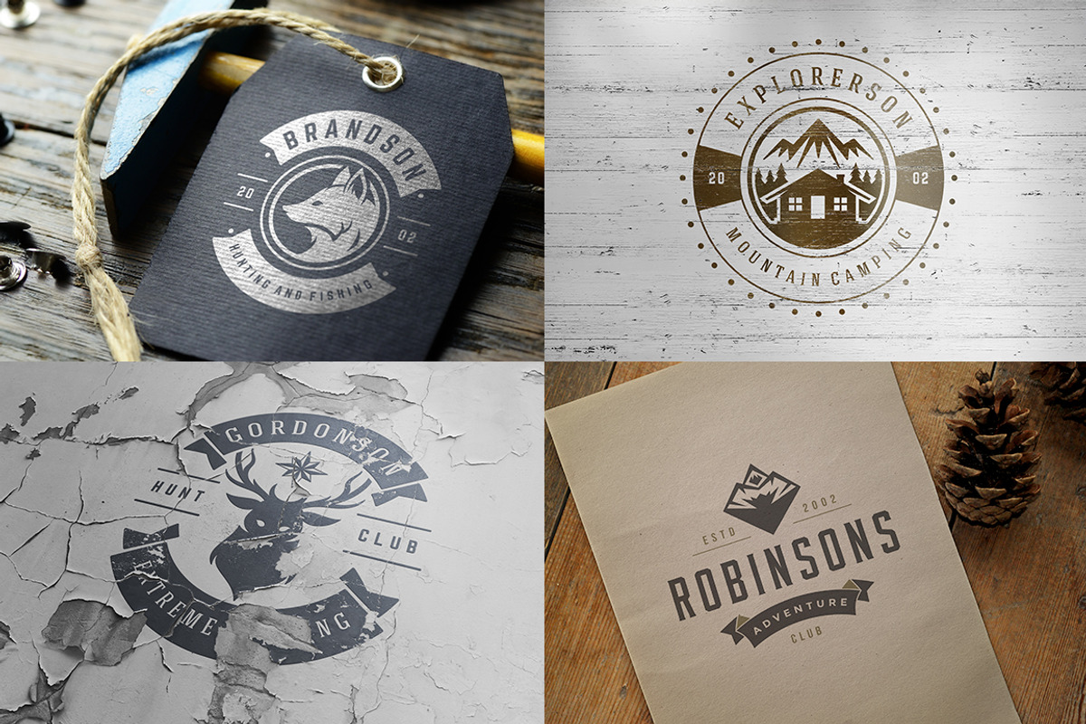 280 Outdoor logos and badges, a Branding & Logo Template by Vasya Kobelev (Photo 34 of 83)