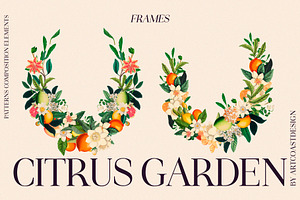 Citrus Garden Floral Set & Poster