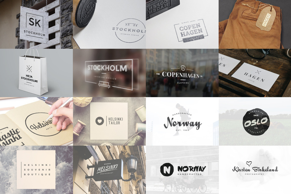 115 Minimal Vintage Logos Bundle, a Branding & Logo Template by Mats-Peter Forss (Photo 2 of 5)