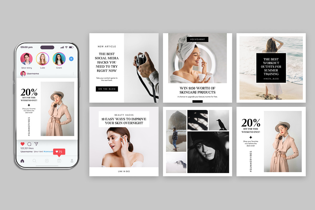Instagram Post Template Social Media, a Social Media Template by Miyaji75 (Photo 6 of 9)