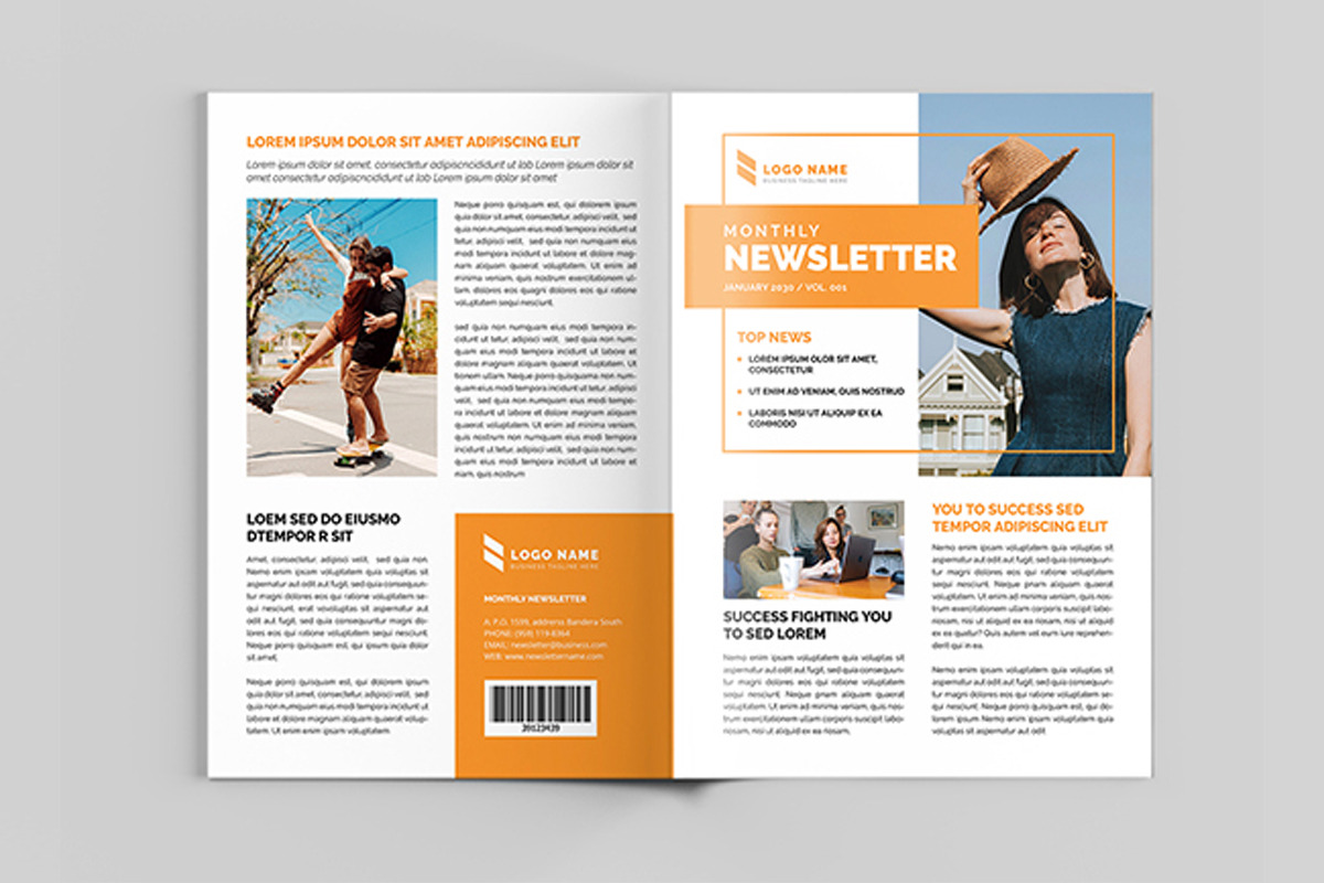 Newsletter Template, a Magazine Template by xtratimebd