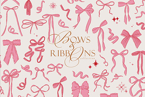 Bows And Ribbons Collection, a Decorative Illustration by Anna