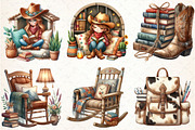 Western Cowgirl Book Clipart, an Illustration by Libby Wishes (Thumbnail 7 of 11)