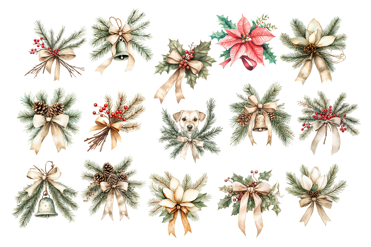 Vintage Christmas, a Seasonal Illustration by Vasmila (Photo 5 of 10)