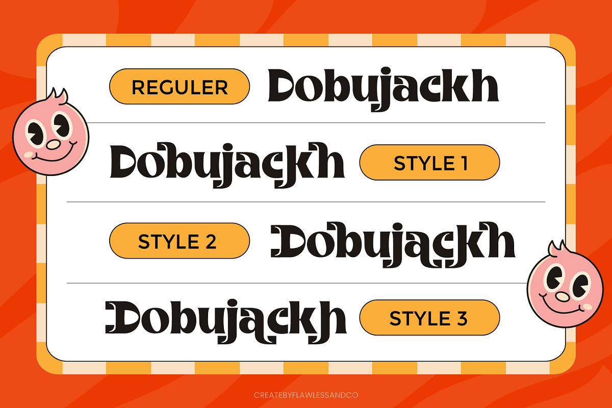 Longue Brishore - Retro Font, a Font by Flawless And Co (Photo 5 of 10)