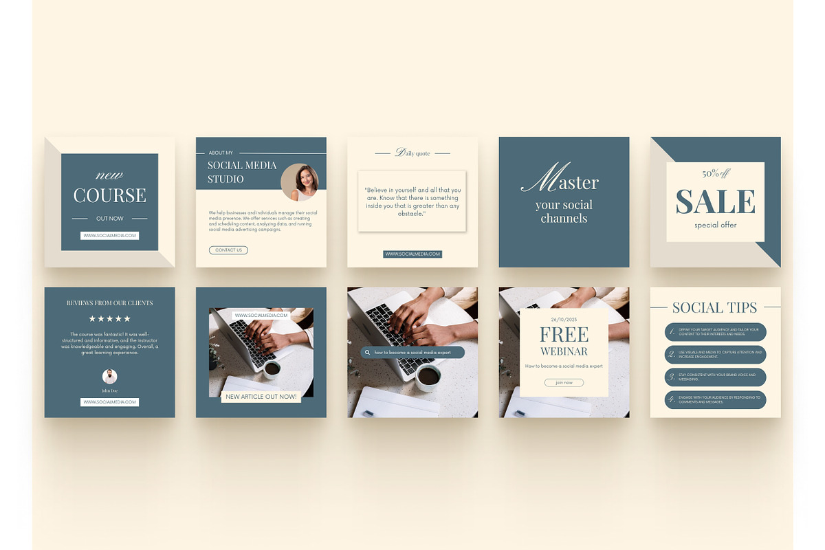 Canva Social Media Templates, a Social Media Template by SpaceShop (Photo 2 of 3)