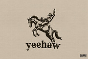 Yeehaw Bucking Bronco Rodeo Rider, an Object Graphic by SharpMarketplace (Thumbnail 1 of 5)