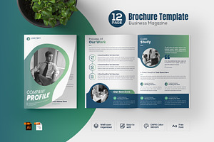 Business Magazine Brochure Template, a Brochure Template by zahidhossainalif