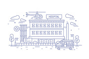 Hospital line art, a Healthcare Illustration by Good Studio (Thumbnail 3 of 4)