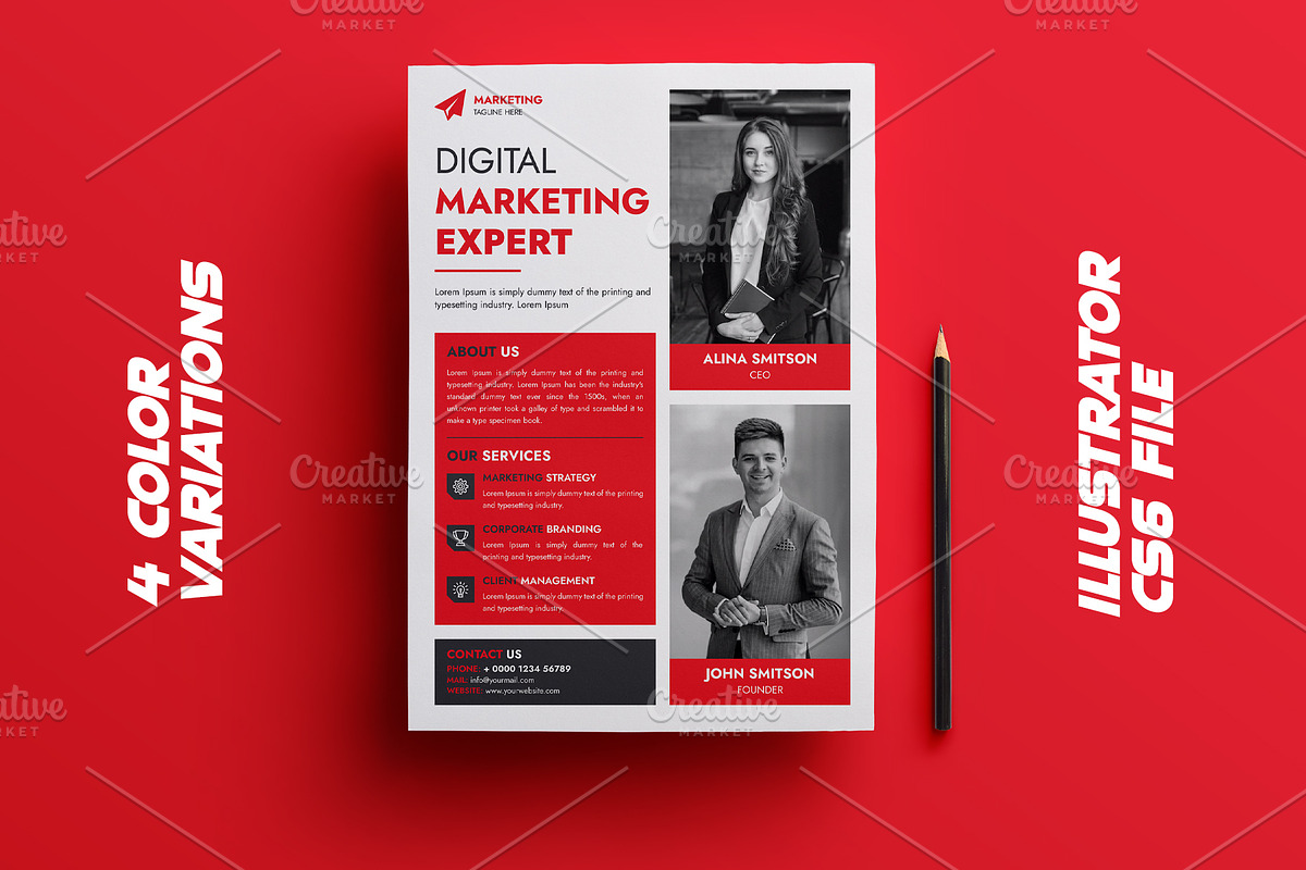 Creative Business Flyer Design, a Flyer Template by Sofir Nayeem (Photo 1 of 4)