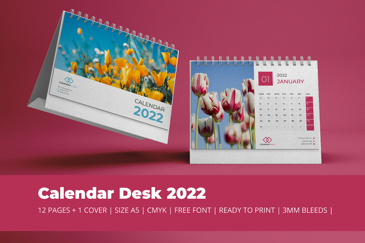 Clean Calendar 2022 Theme, a Templates & Theme by rivatxfz (Photo 1 of 3)