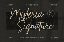 Misteria Signature Font