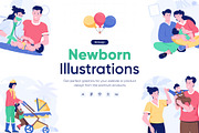 Newborn Illustrations, a Person Illustration by Prosymbols (Thumbnail 1 of 6)