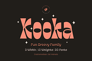 Kooka Font - Fun Groovy family, a Serif Font by creativemedialab (Thumbnail 11 of 11)