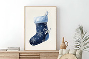 Christmas Stockings Clipart Set PNG, an Illustration by SinaCreation (Thumbnail 6 of 7)