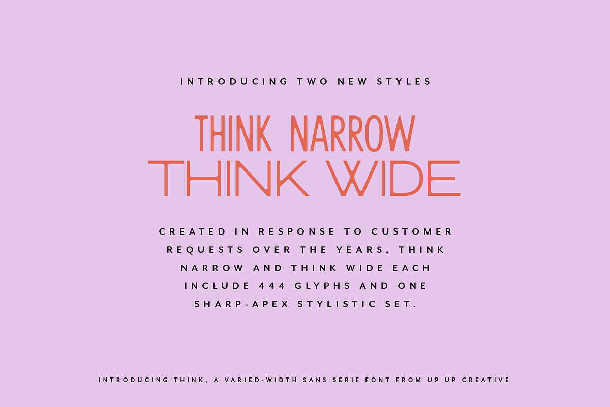 Think Sans Serif Font Family, a Sans Serif Font by Up Up Creative (Photo 4 of 13)