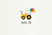 Happy Cars – Kids Clipart Set, a Transportation Illustration by Irina Ostapenko (Thumbnail 11 of 11)
