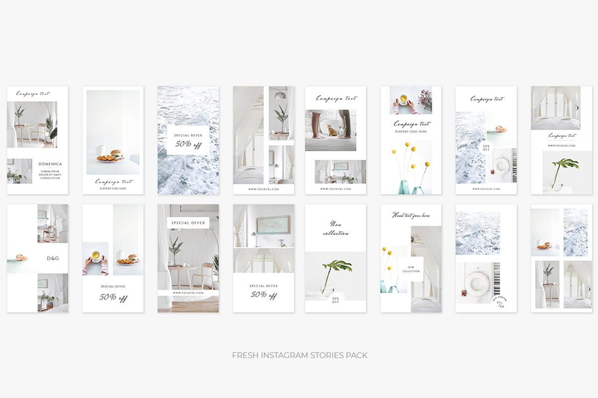 Clean Instagram Stories Bundle, a Social Media Template by Swiss_cube (Photo 7 of 10)