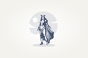 the goddess greek athena icon logo, a Branding & Logo Template by Blazybone