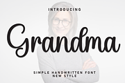 Grandma | Script Font, a Handwritten Font by Scratchones (Thumbnail 1 of 8)