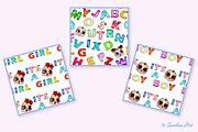 Watercolor Kids Alphabet, Cute Faces, a Decorative Illustration by Sunshine Art Shop (Thumbnail 4 of 4)