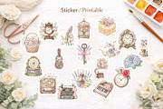 Vintage Mechanical Floral, a Decorative Illustration by Artnoy (Thumbnail 7 of 18)