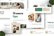Women Spa - Beauty Powerpoint, a Presentation Template by Deepslide Studio (Thumbnail 4 of 6)