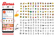 Canva | Restaurant Instagram Kit, a Social Media Template by Jiwstudio (Thumbnail 6 of 14)