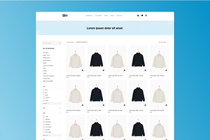 E-commerce Website UI Kit