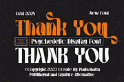 Gradioo - Psychedelic Display Font, a Sans Serif Font by MaikoHatta (Thumbnail 10 of 10)